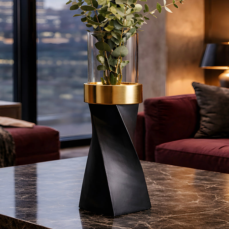 NOIR TWIST VASE