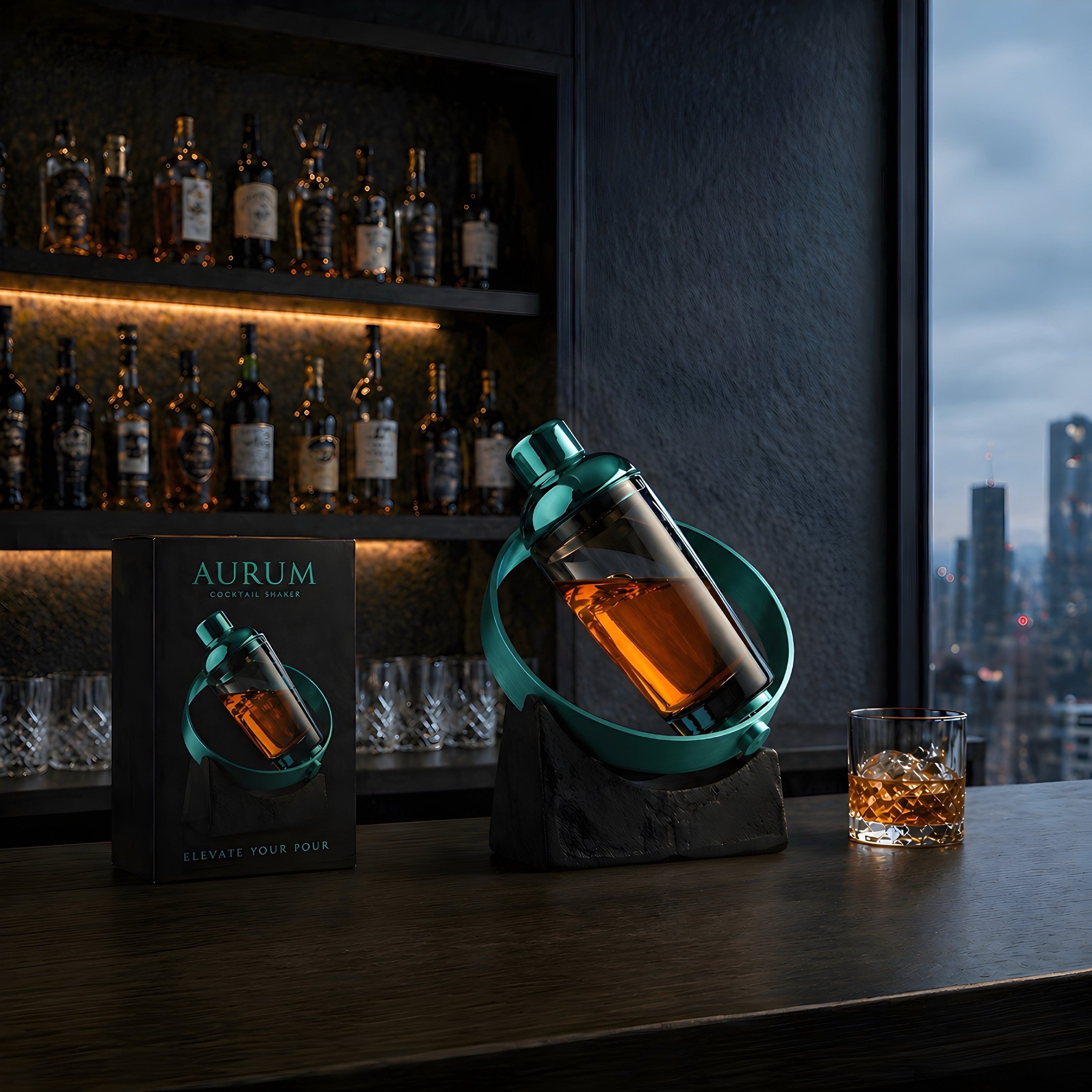 Aurum Orbit Luxe Cocktail Shaker Set