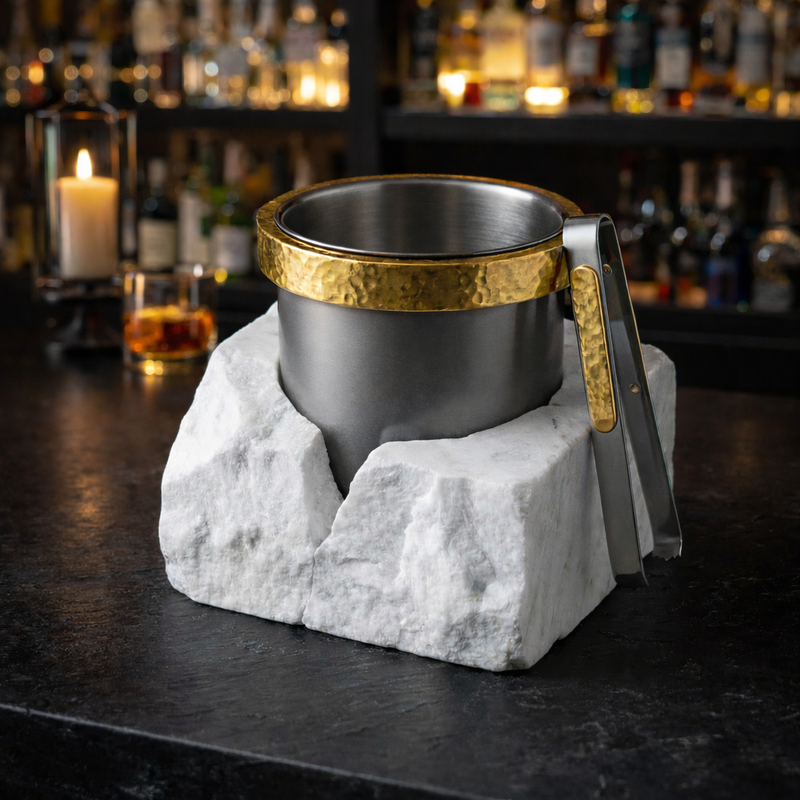 GLACIER SPLIT-STONE ICE BUCKET