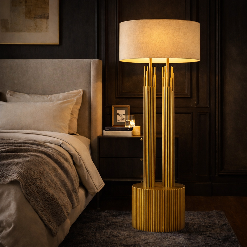 MERIDIAN TWIN-COLUMN FLOOR LAMP