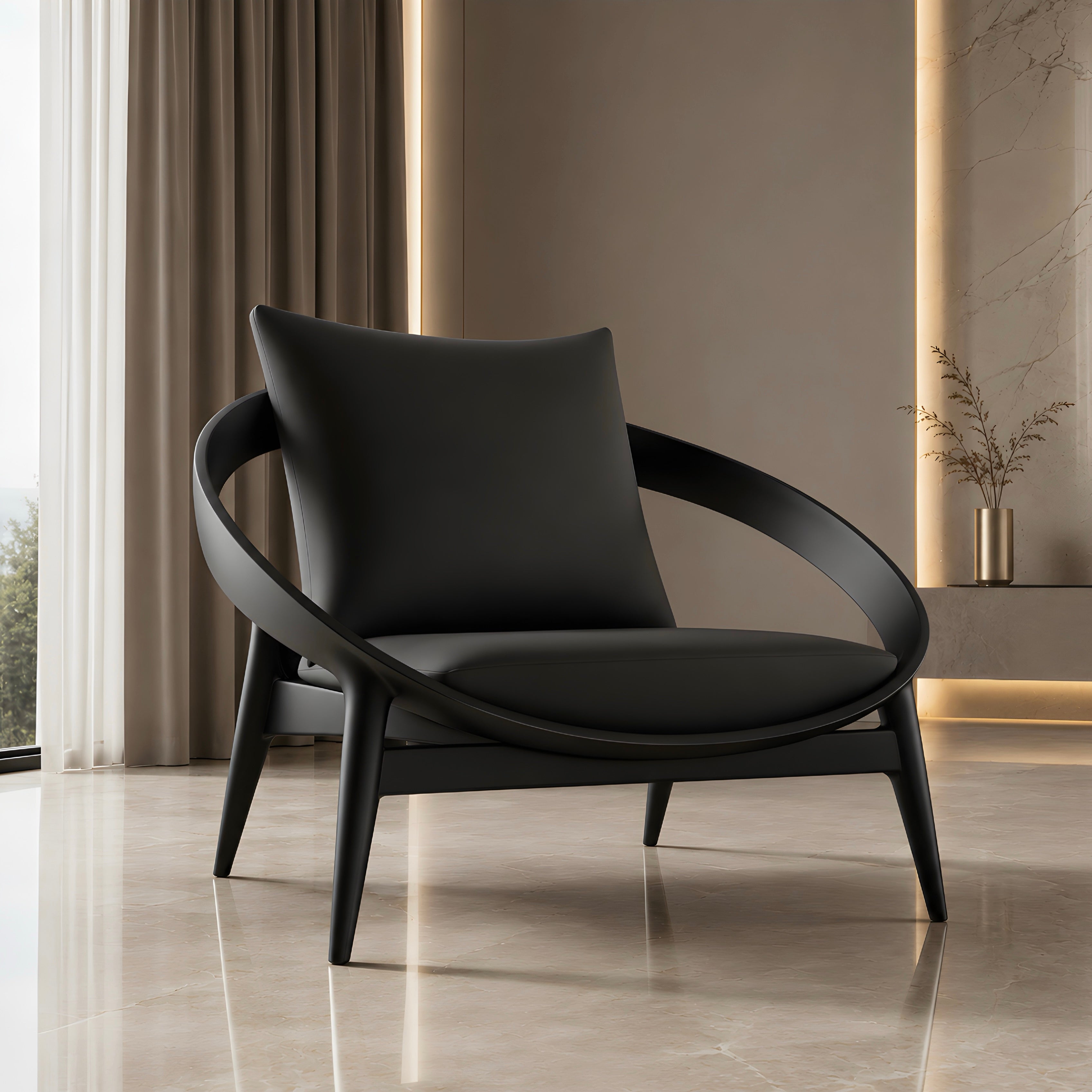 Sculptural Lounge Chair