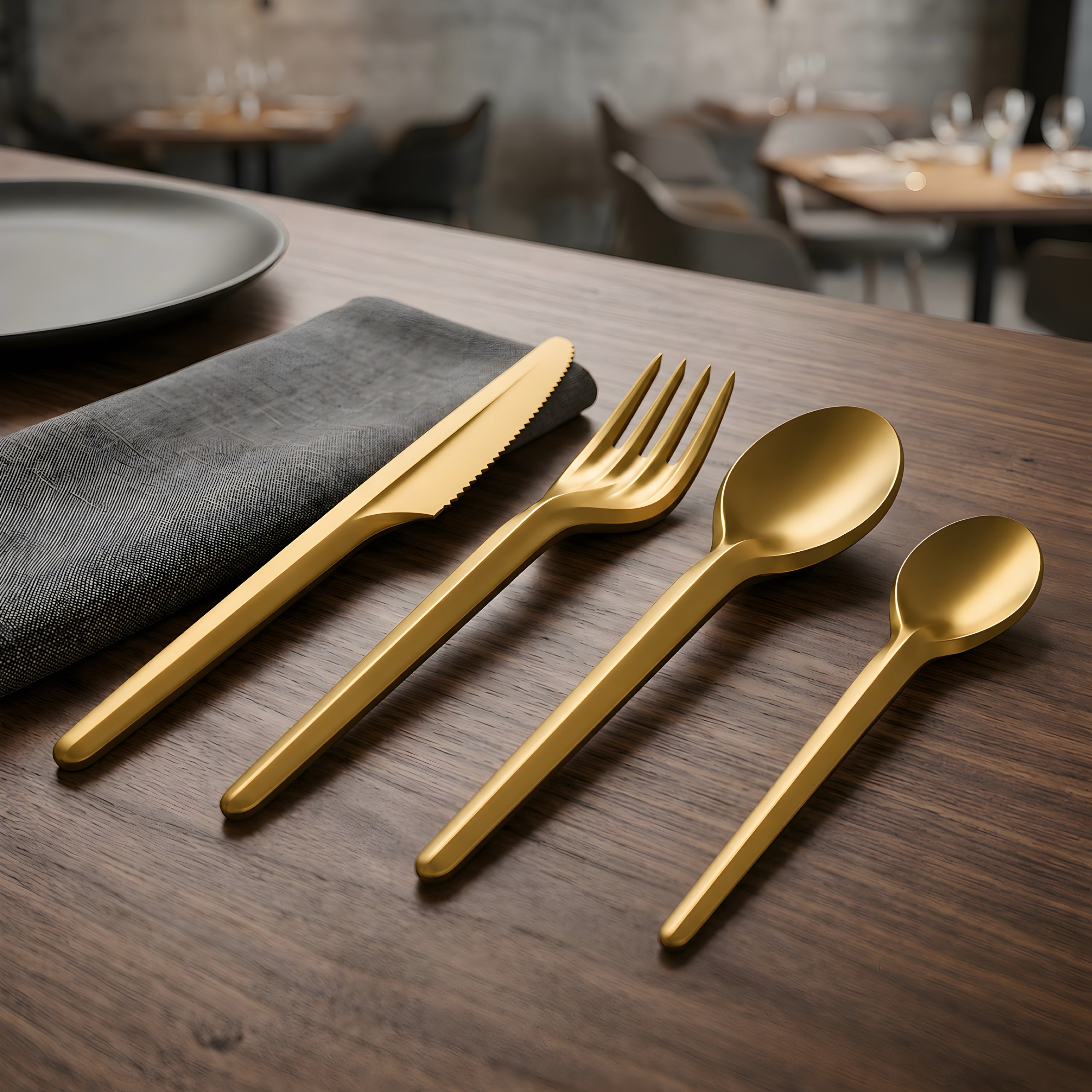 Onyx Modern Cutlery Set