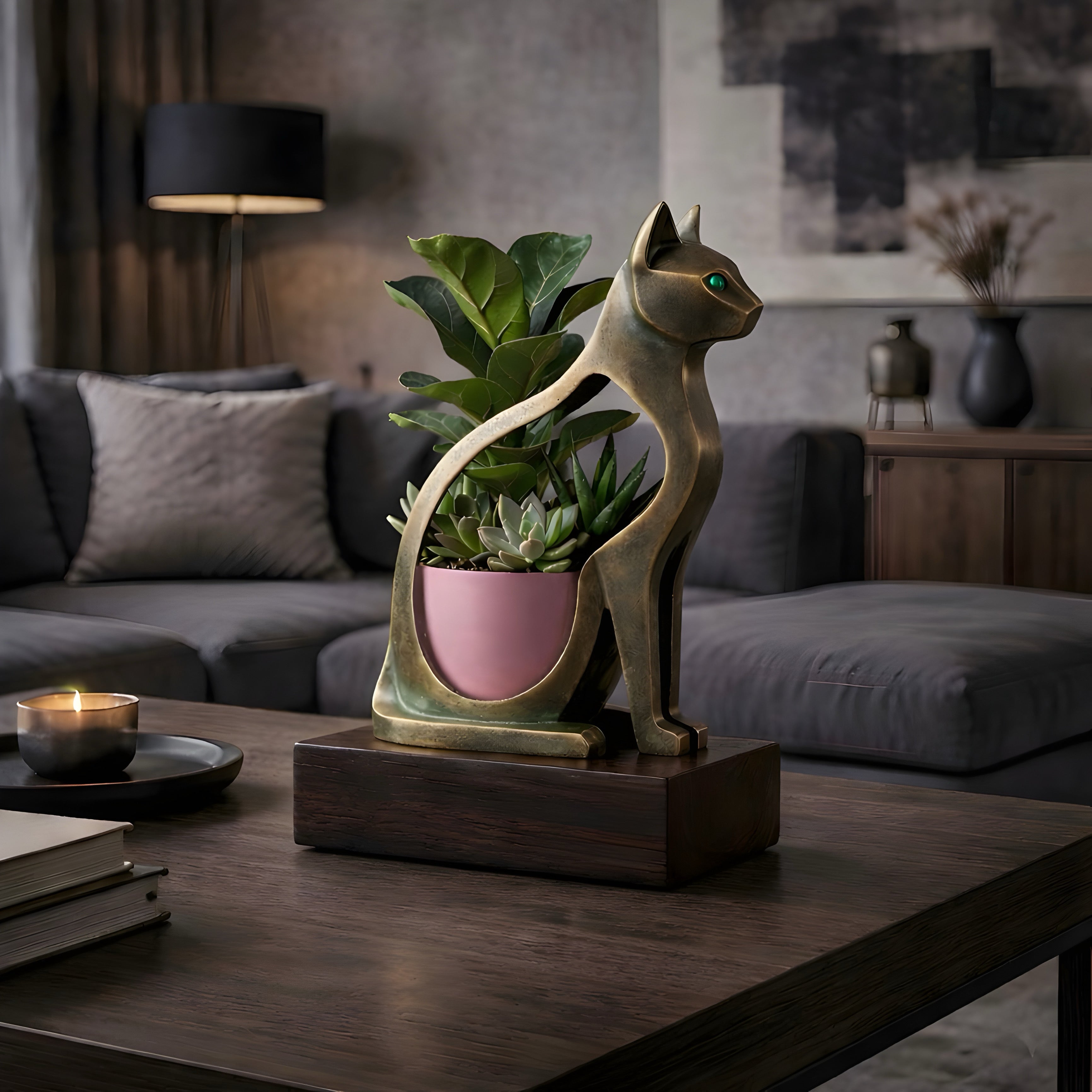 Elysian Cat Sculpt Planter