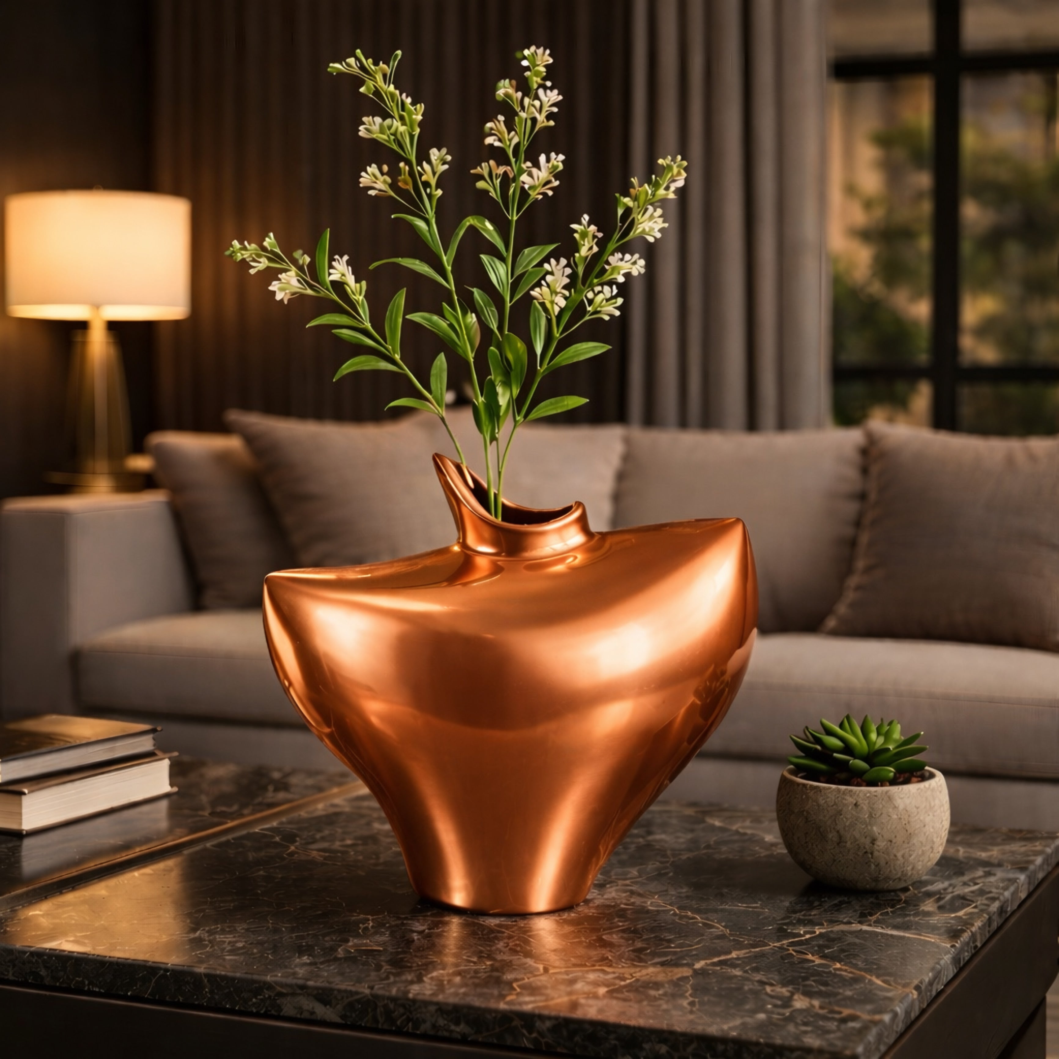Noir Fluid Sculpt Vase