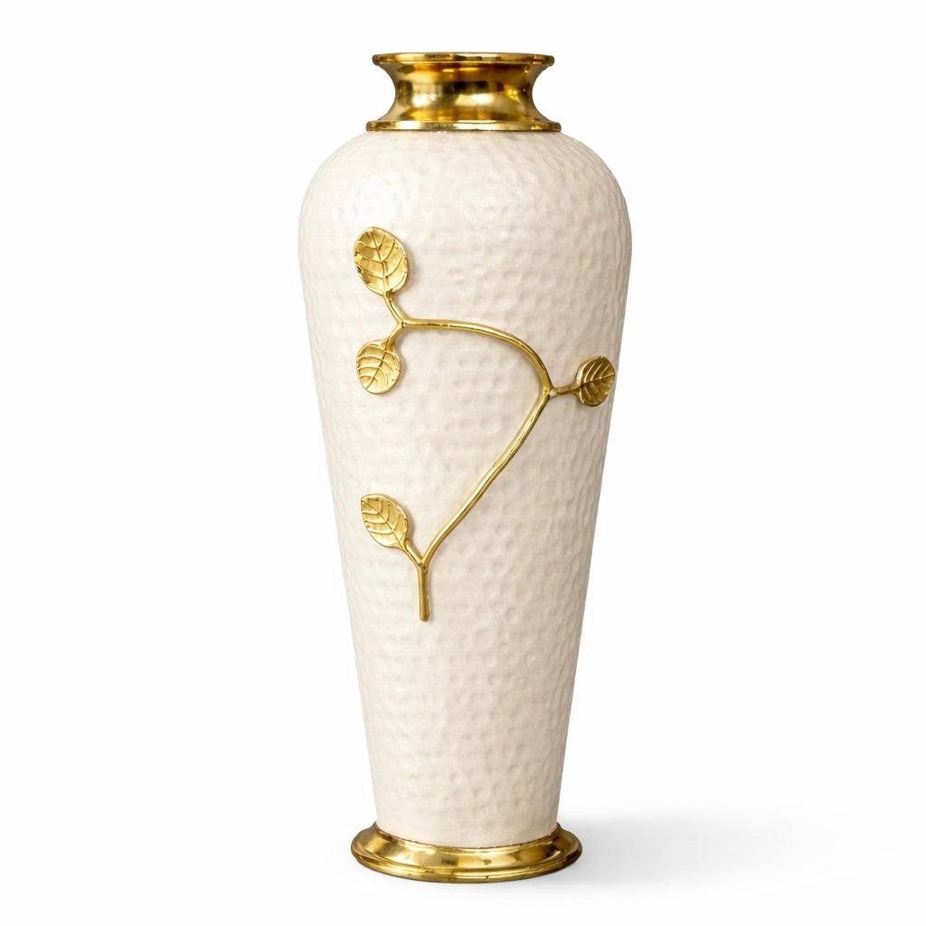 Artisan Hammered Iron Vase Set