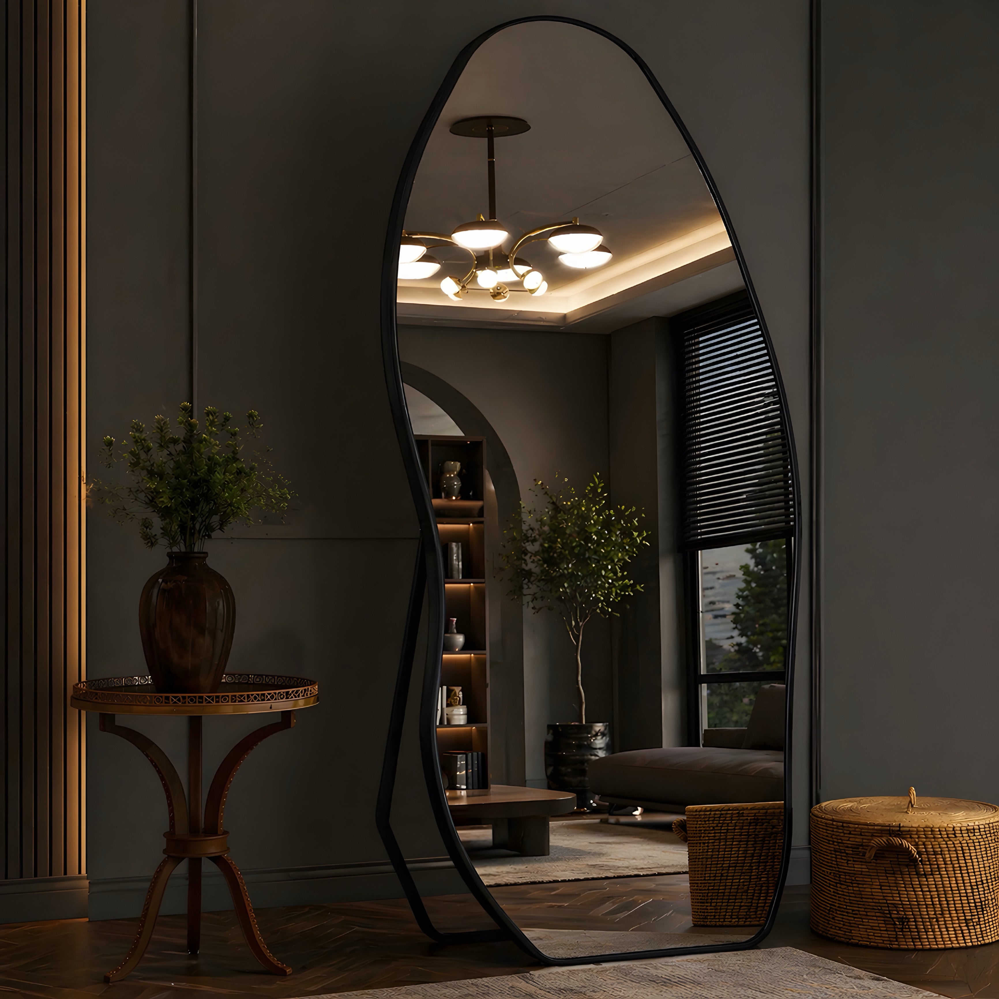Aurelia Flow Sculpt Floor Mirror