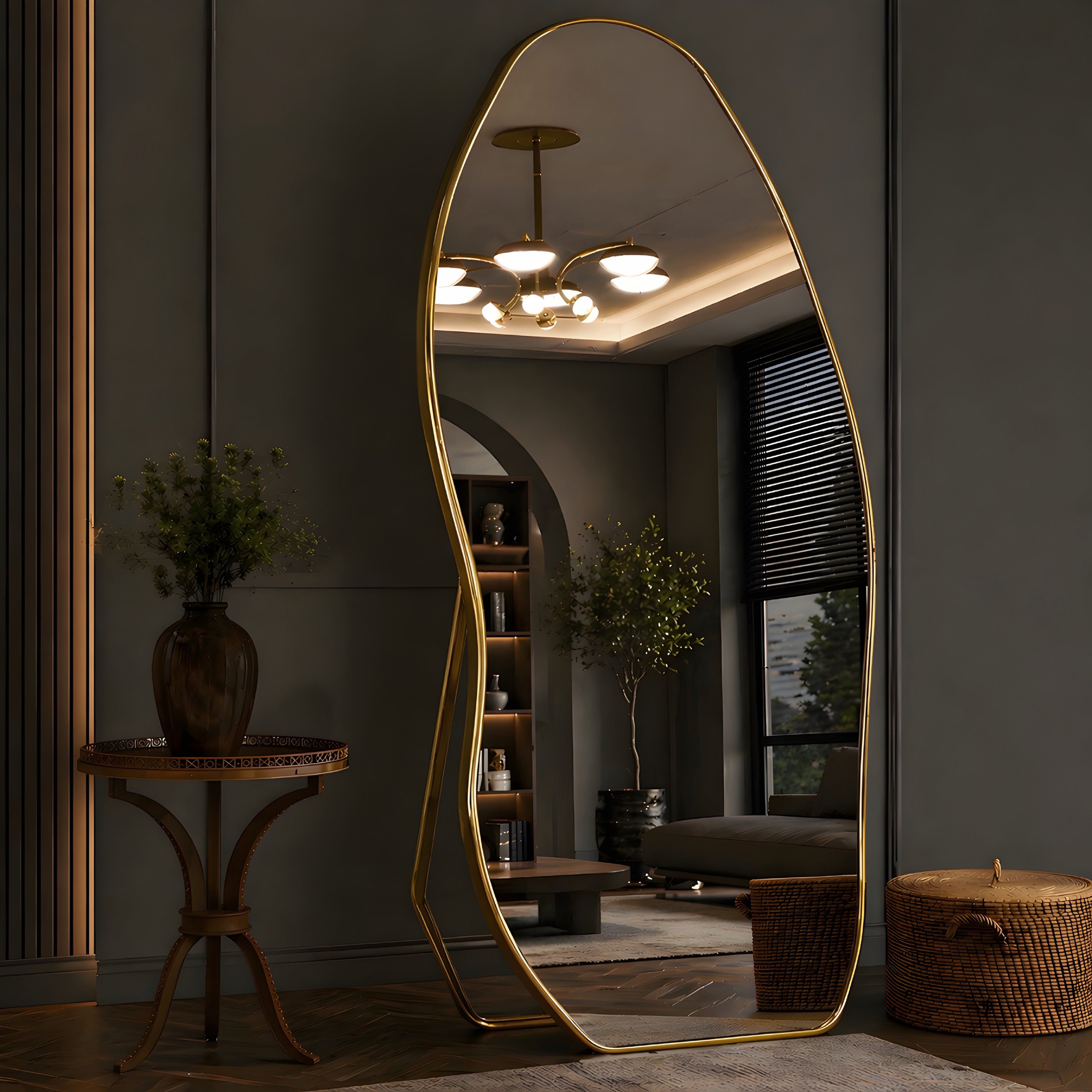 Aurelia Flow Sculpt Floor Mirror