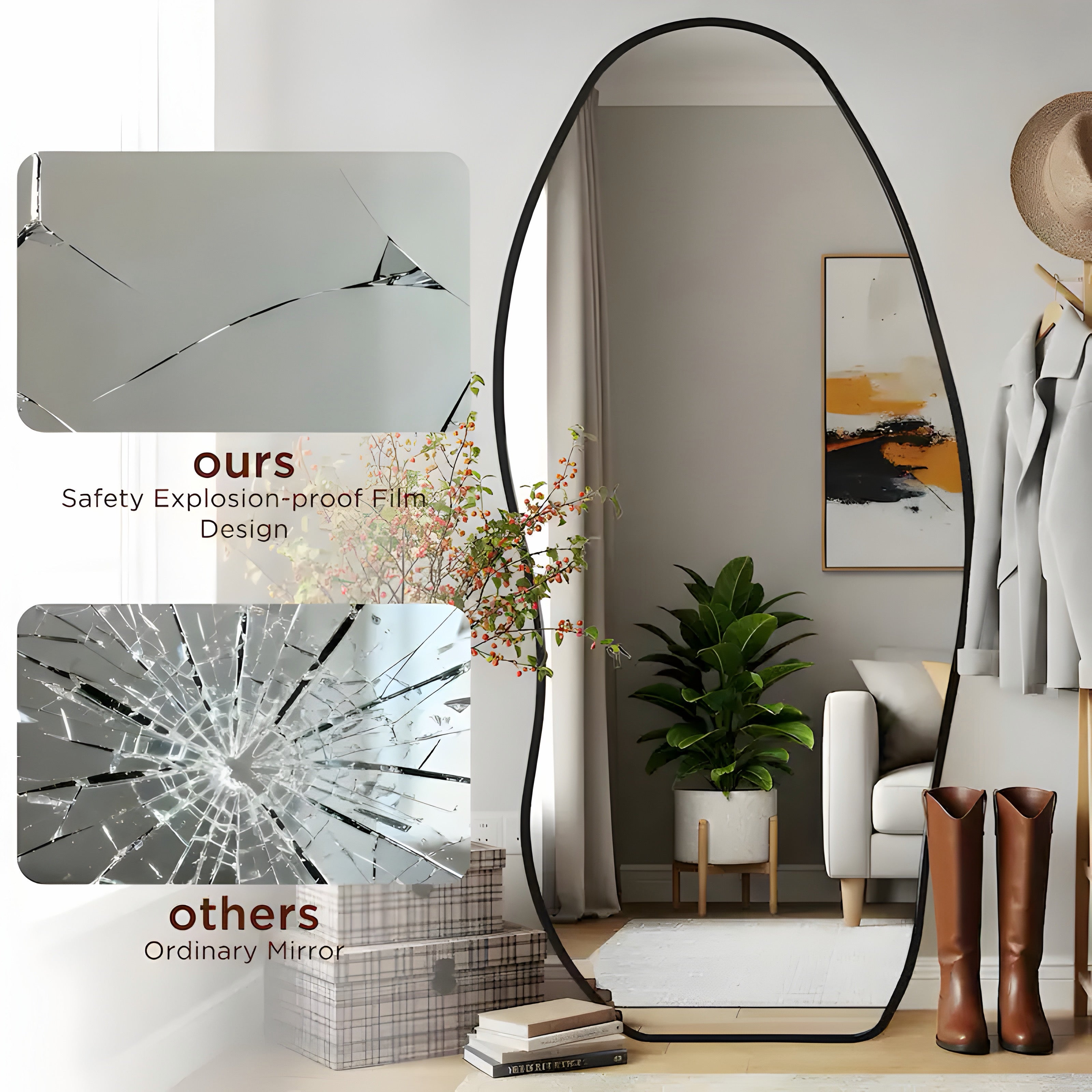 Flow Floor Mirror