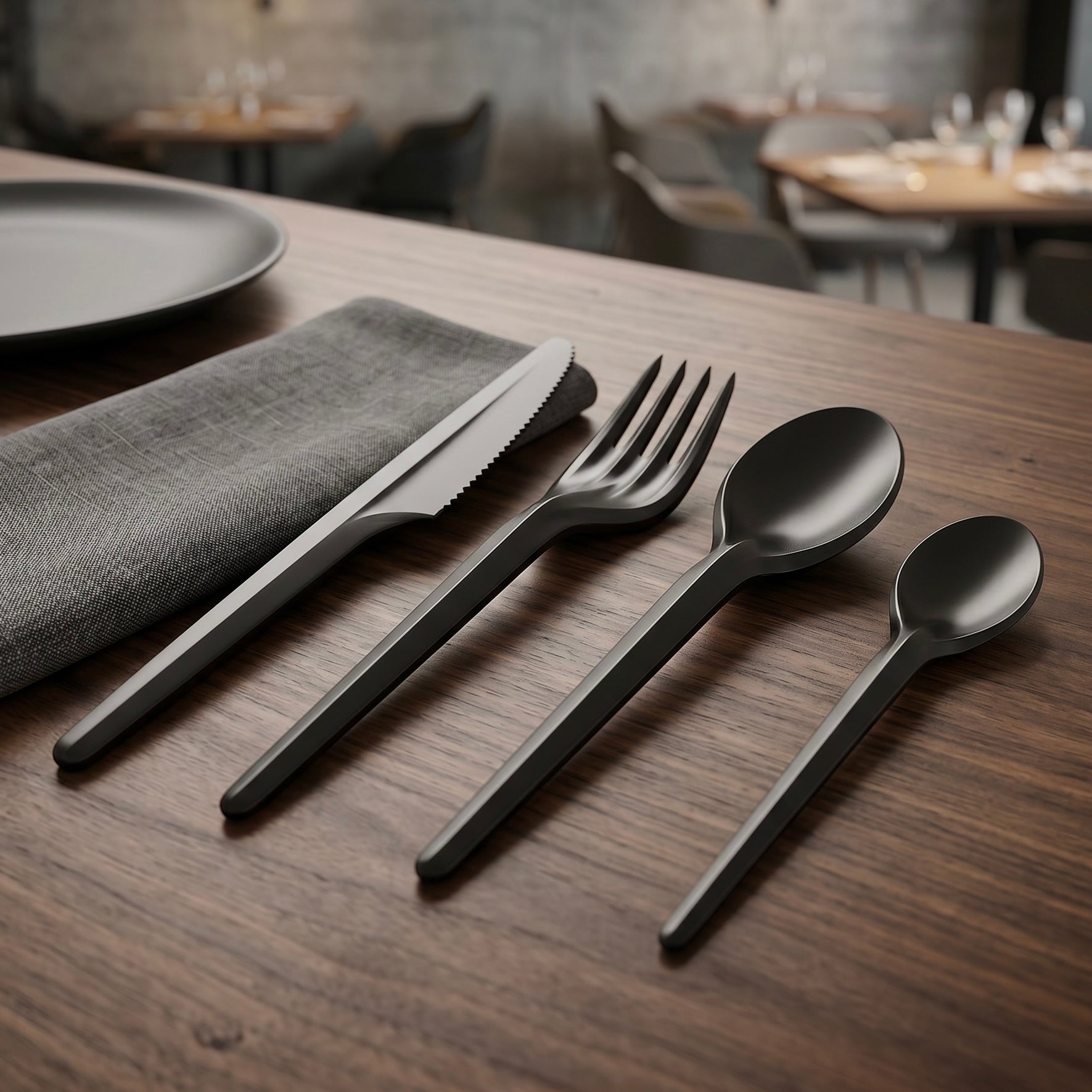Onyx Modern Cutlery Set