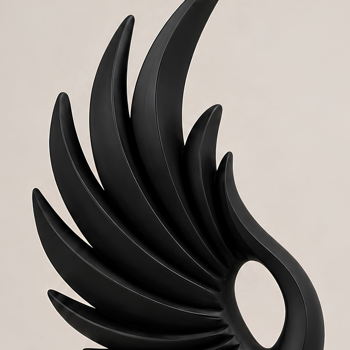 ABSTRACT WING DECORATIVE SCULPTURE