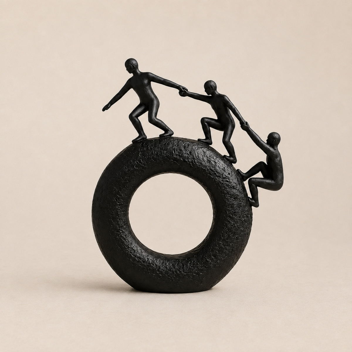 TEAMWORK RING DECORATIVE SCULPTURE