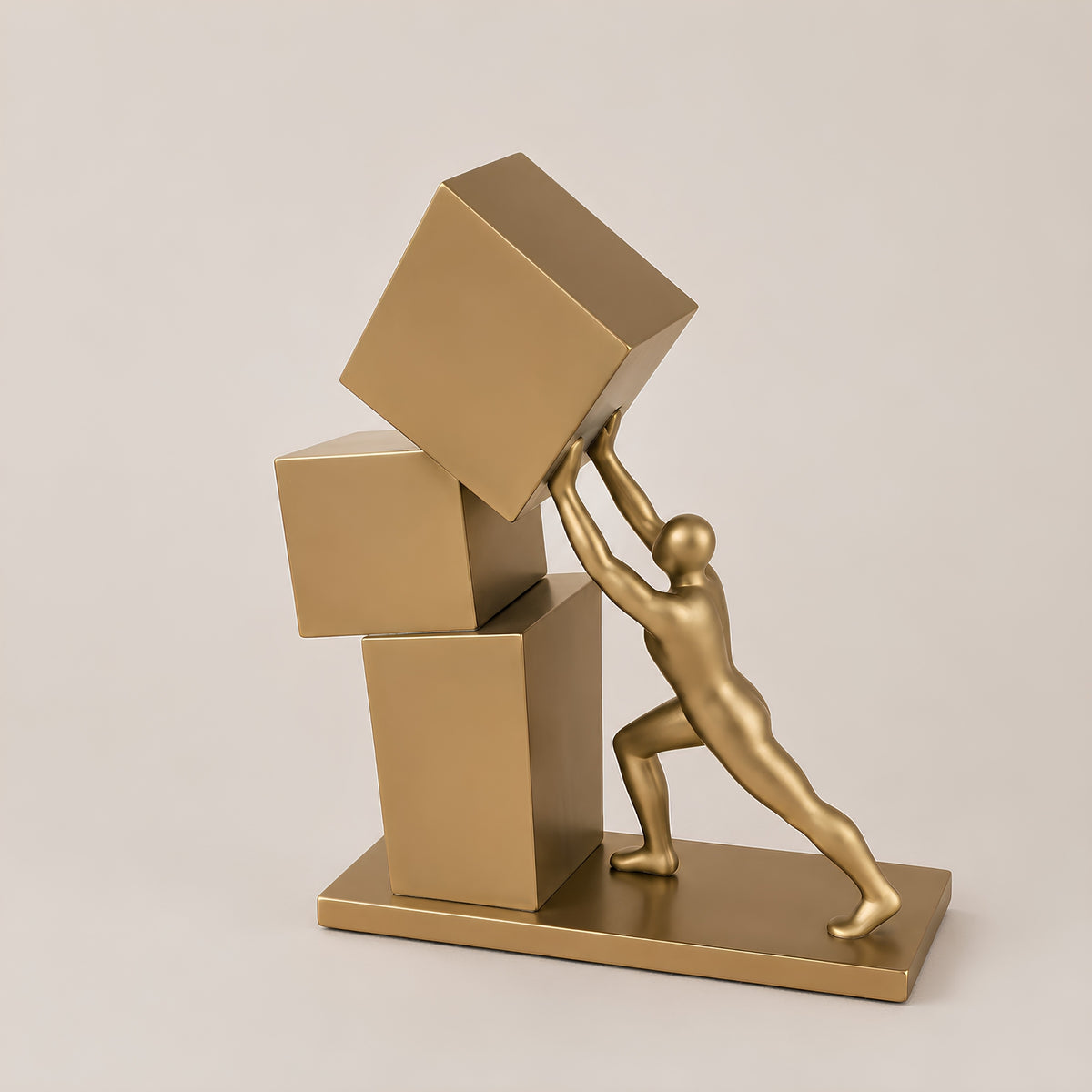 BALANCING MAN FIGURE DECORATIVE SCULPTURE