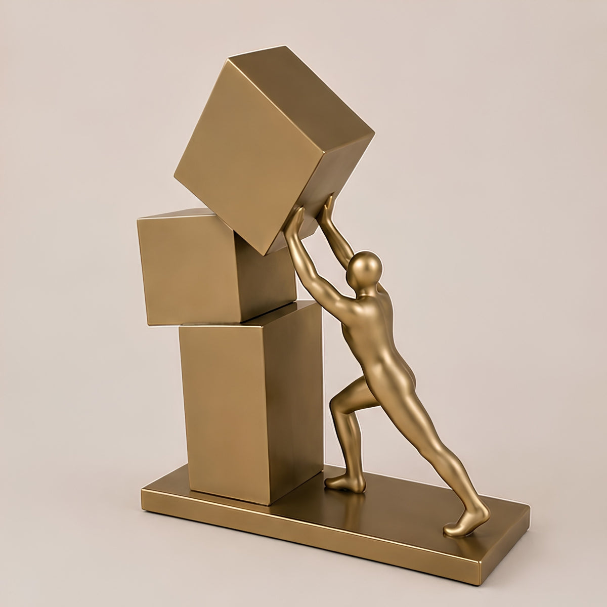 BALANCING MAN FIGURE DECORATIVE SCULPTURE
