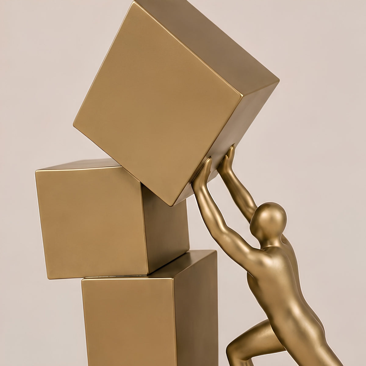 BALANCING MAN FIGURE DECORATIVE SCULPTURE