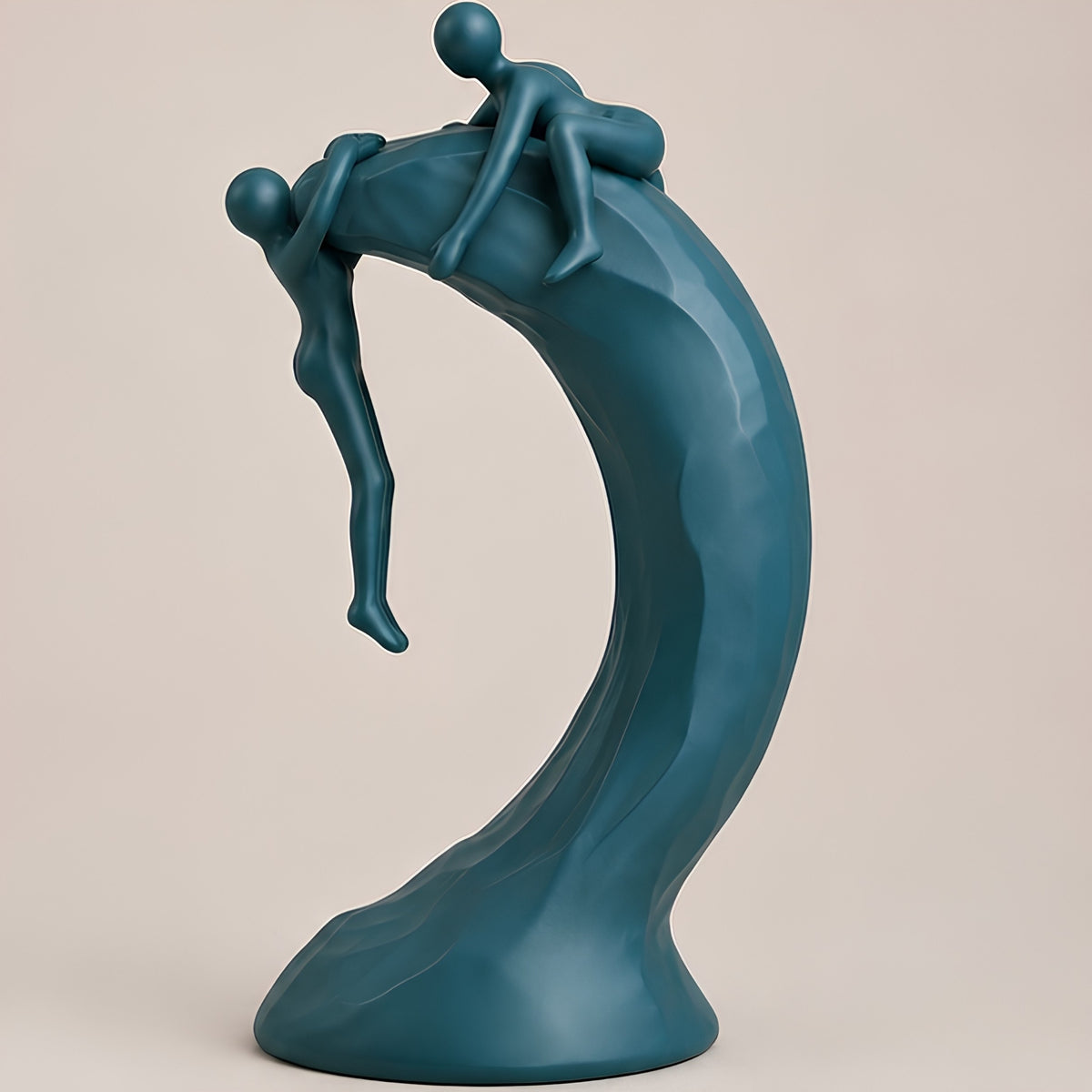 ABSTRACT HUMAN WAVE DECORATIVE SCULPTURE