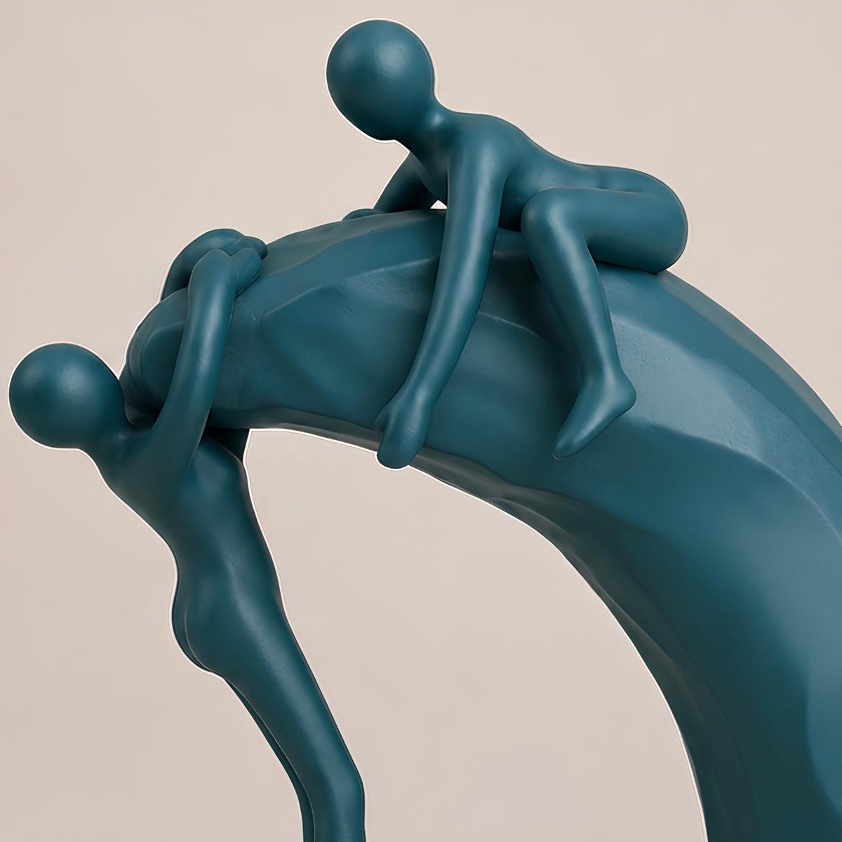 ABSTRACT HUMAN WAVE DECORATIVE SCULPTURE