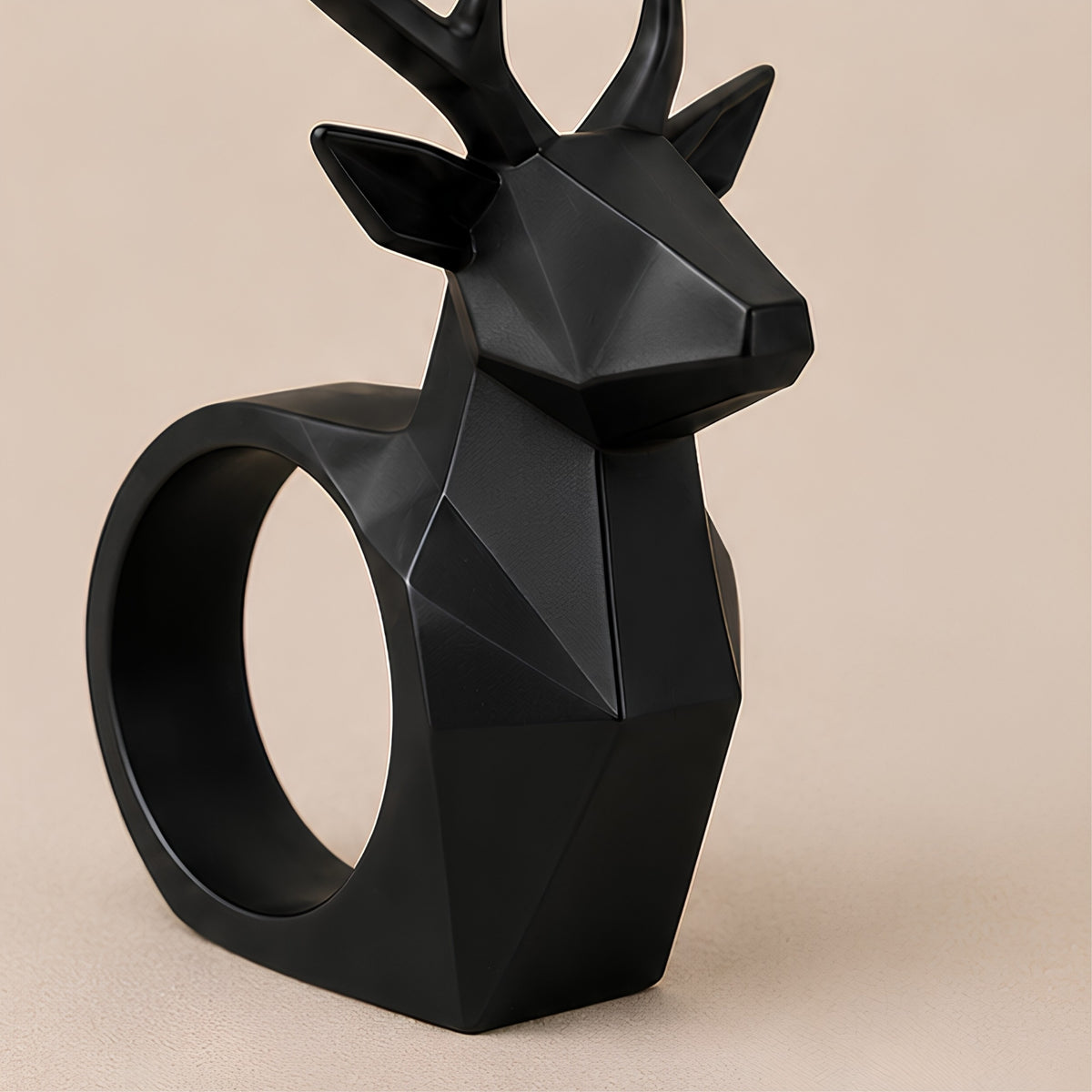 DEER HEAD RING HANDLE DECOR SET