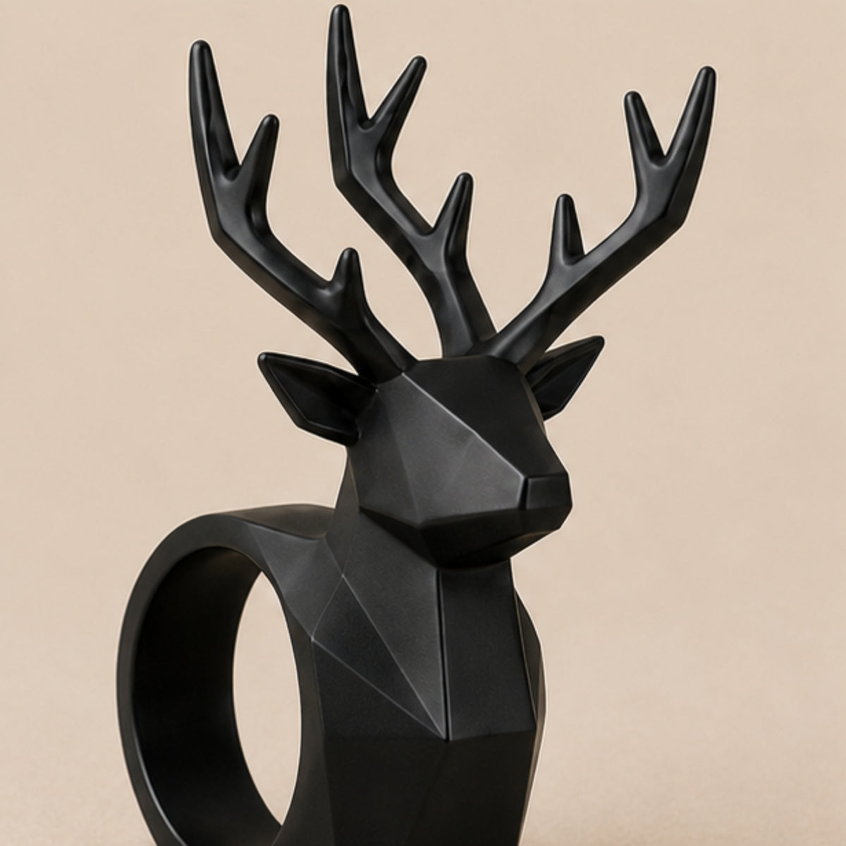 DEER HEAD RING HANDLE DECOR SET