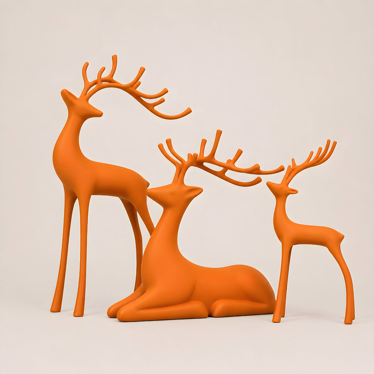 ABSTRACT DEER DECORATIVE SET