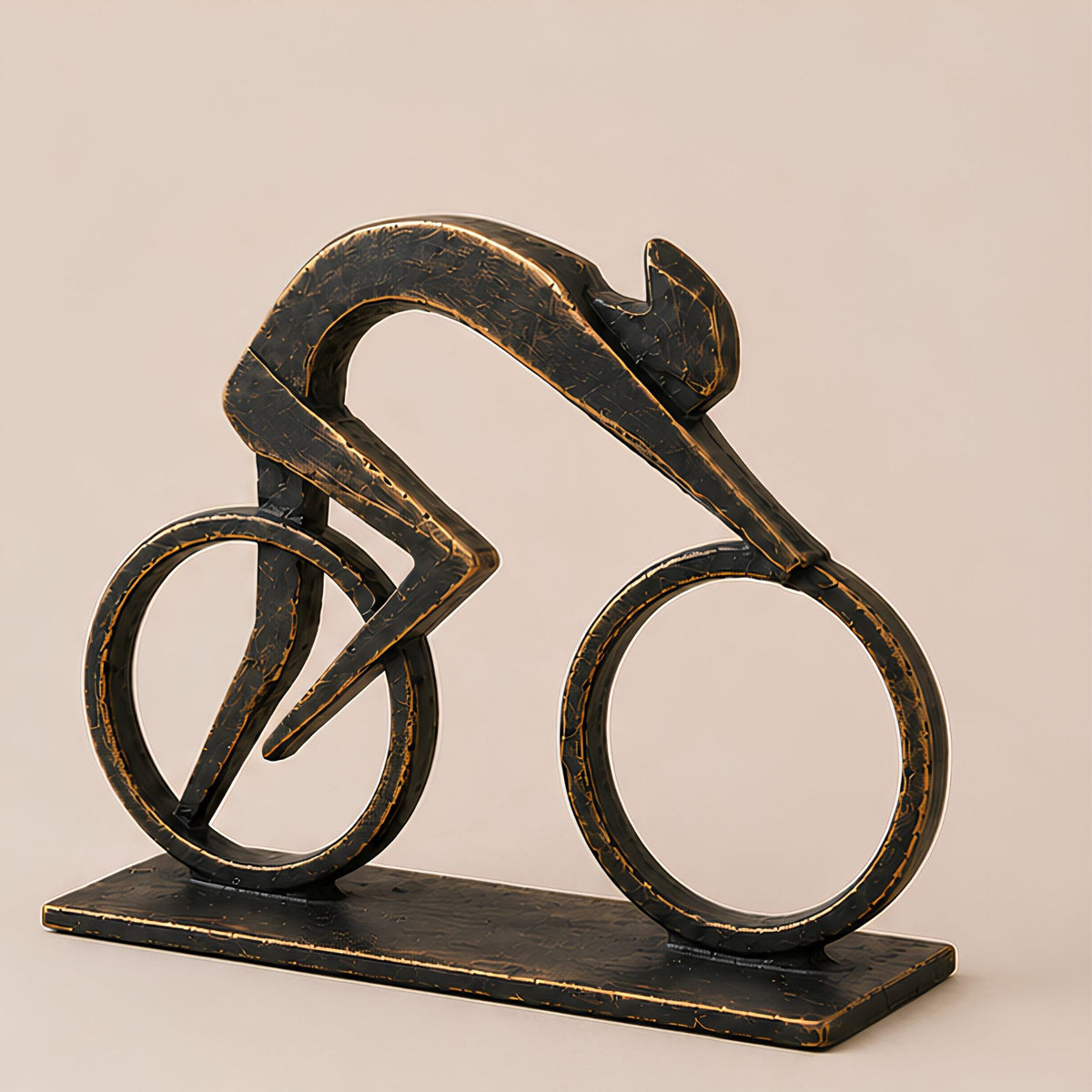 CYCLIST DECORATIVE SCULPTURE