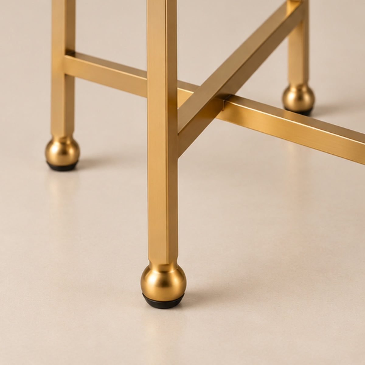 CURVED MARBLE TOP SIDE TABLE
