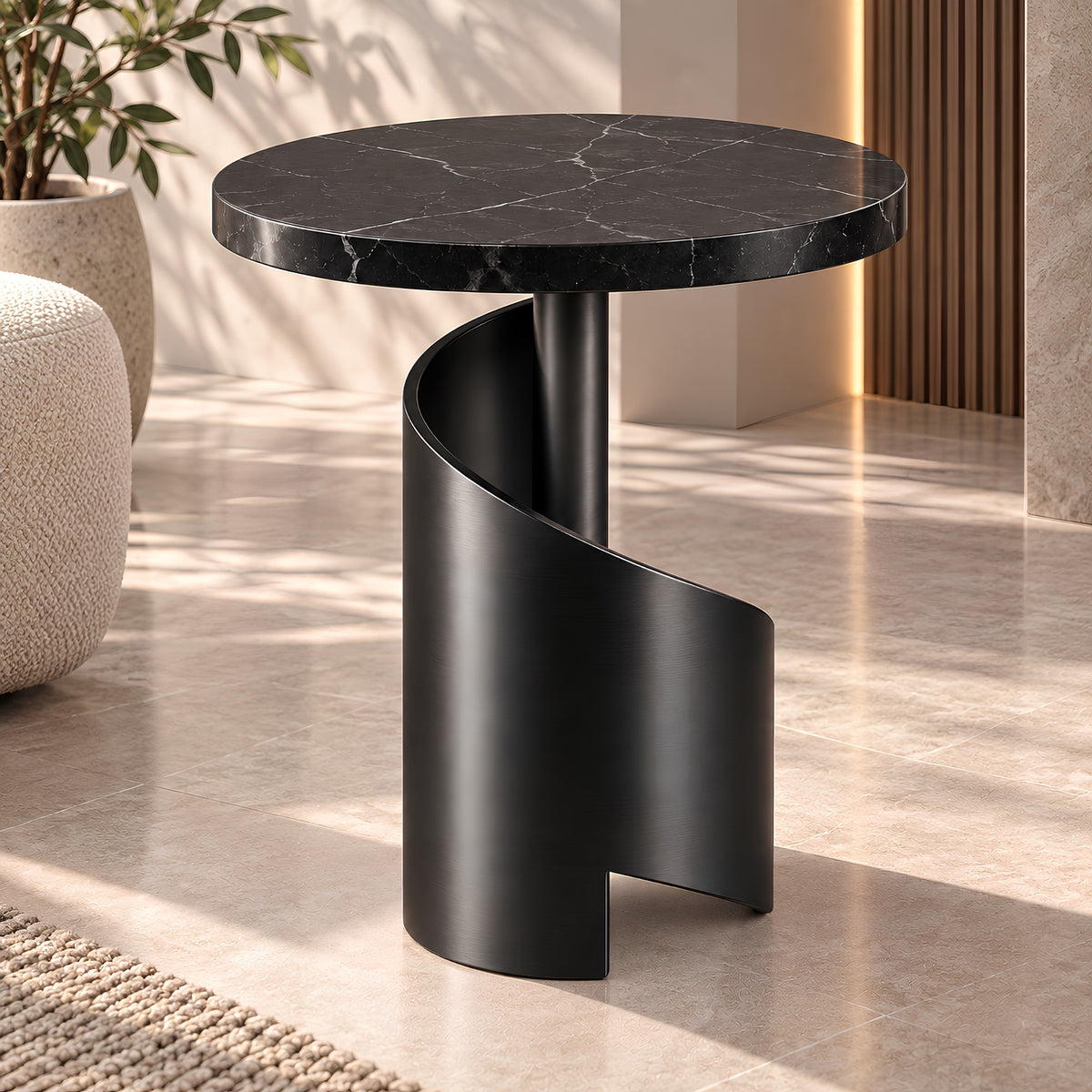 SPIRAL TOP SIDE TABLE