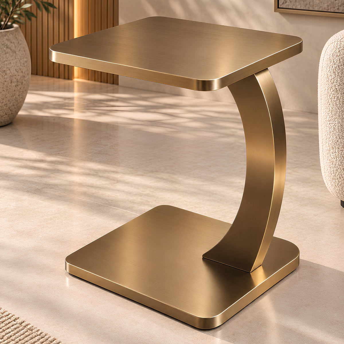 C-SHAPE SIDE TABLE