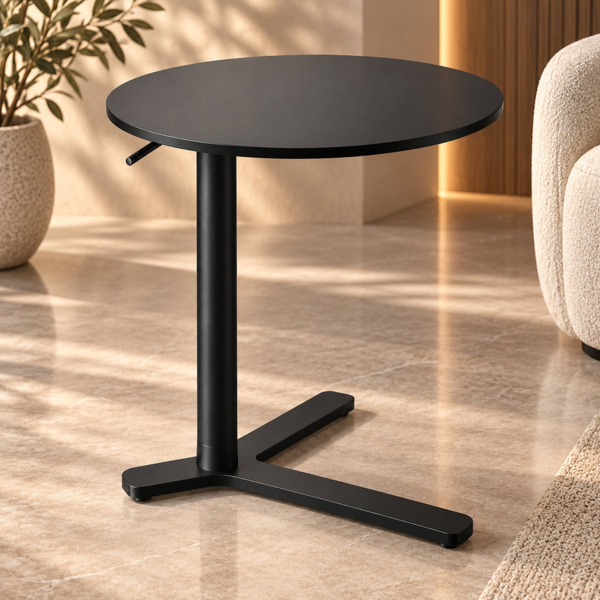 PEDESTAL SIDE TABLE