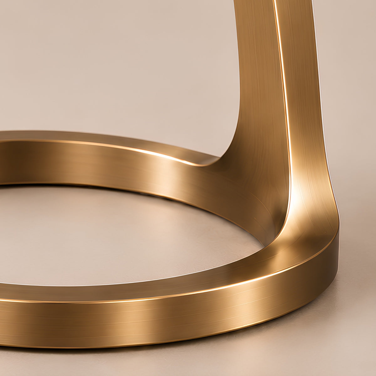MODERN GOLDEN ROUND GLASS SIDE TABLE