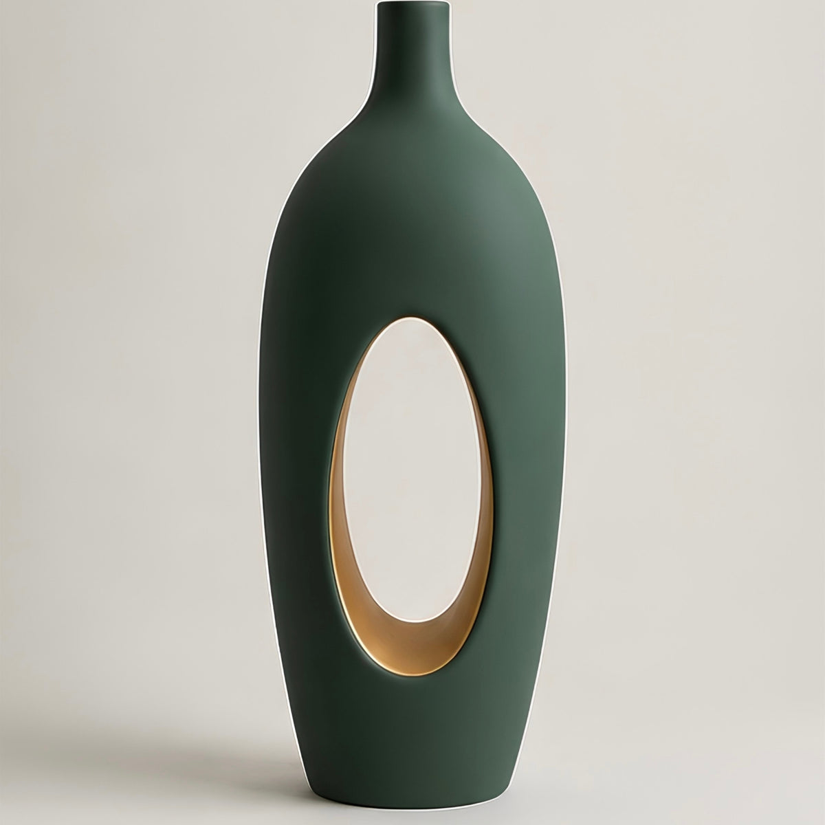 CUTOUT METAL VASE SET