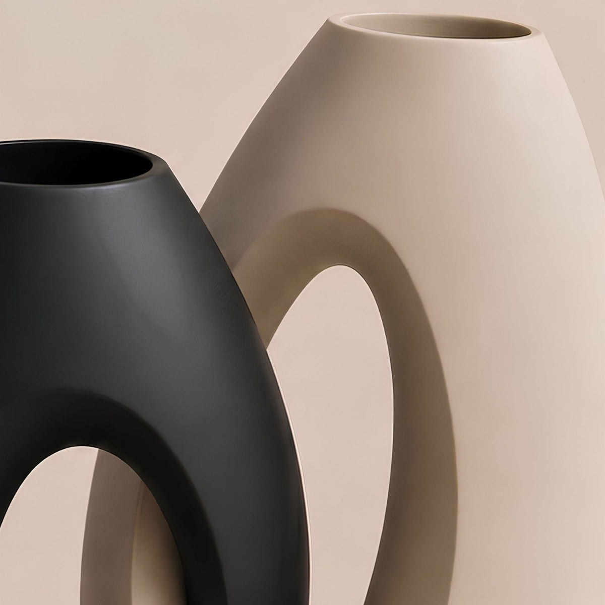 ABSTRACT CUTOUT VASE SET