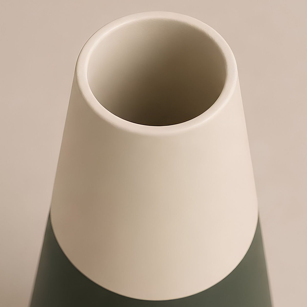 TWO-TONE TAPERED DECORATIVE VASE