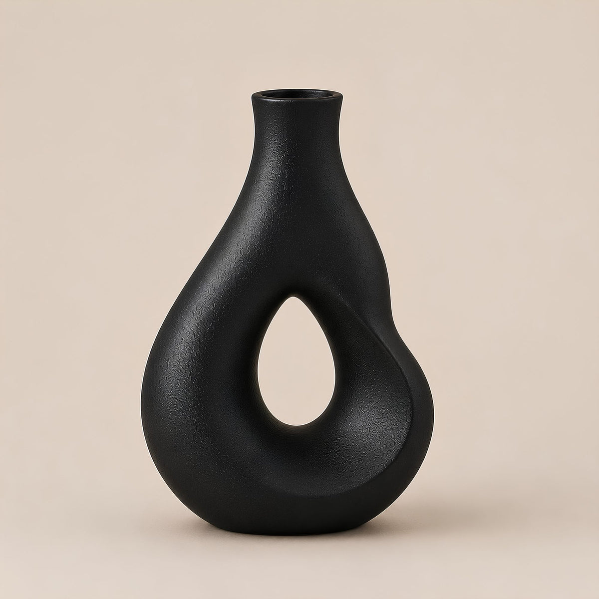 ABSTRACT CUTOUT DECORATIVE VASE