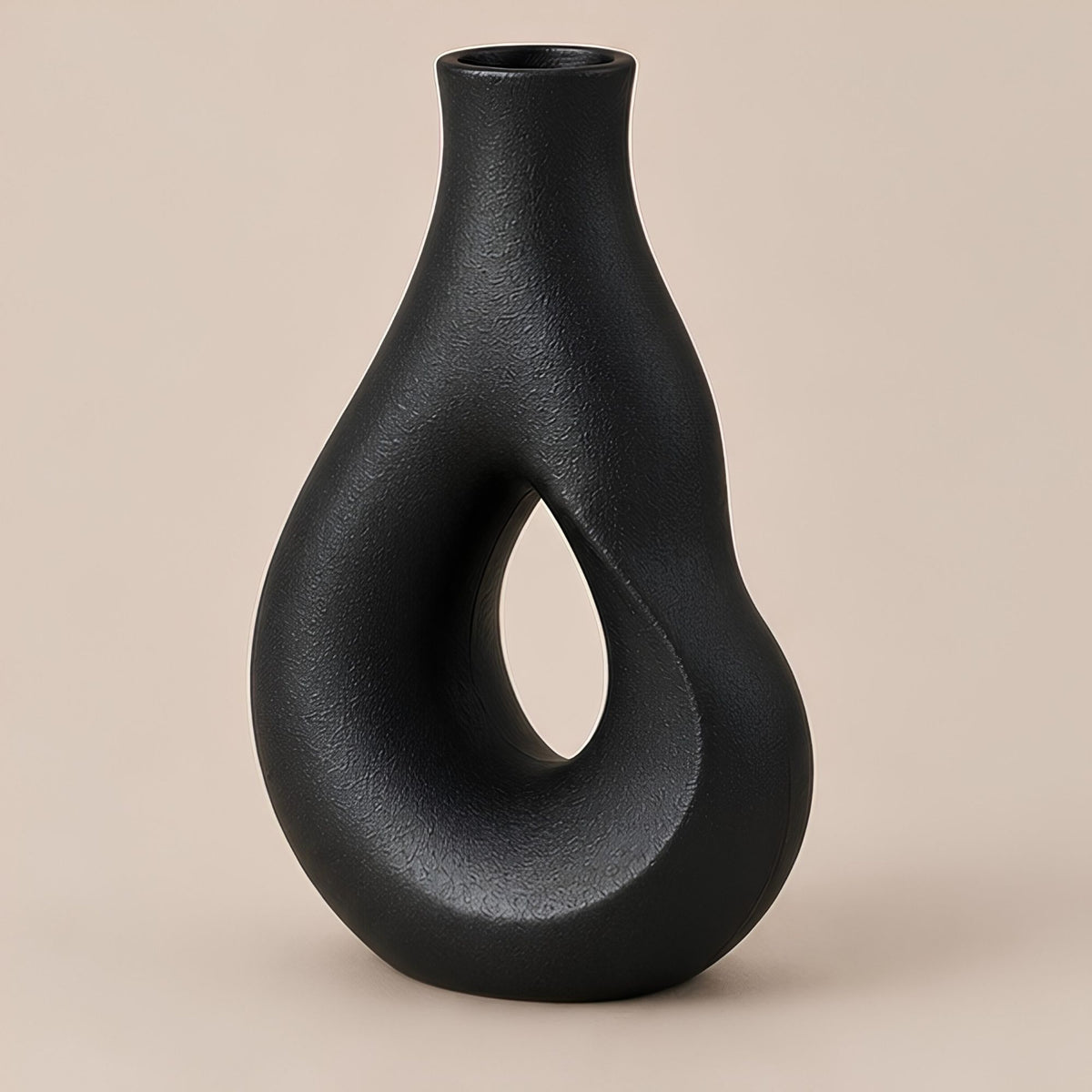 ABSTRACT CUTOUT DECORATIVE VASE