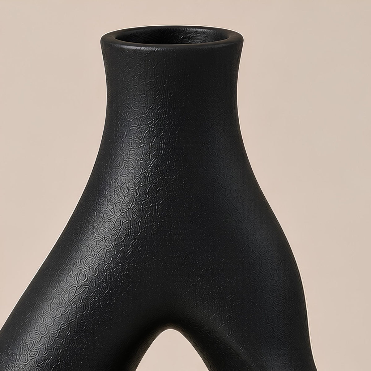 ABSTRACT CUTOUT DECORATIVE VASE