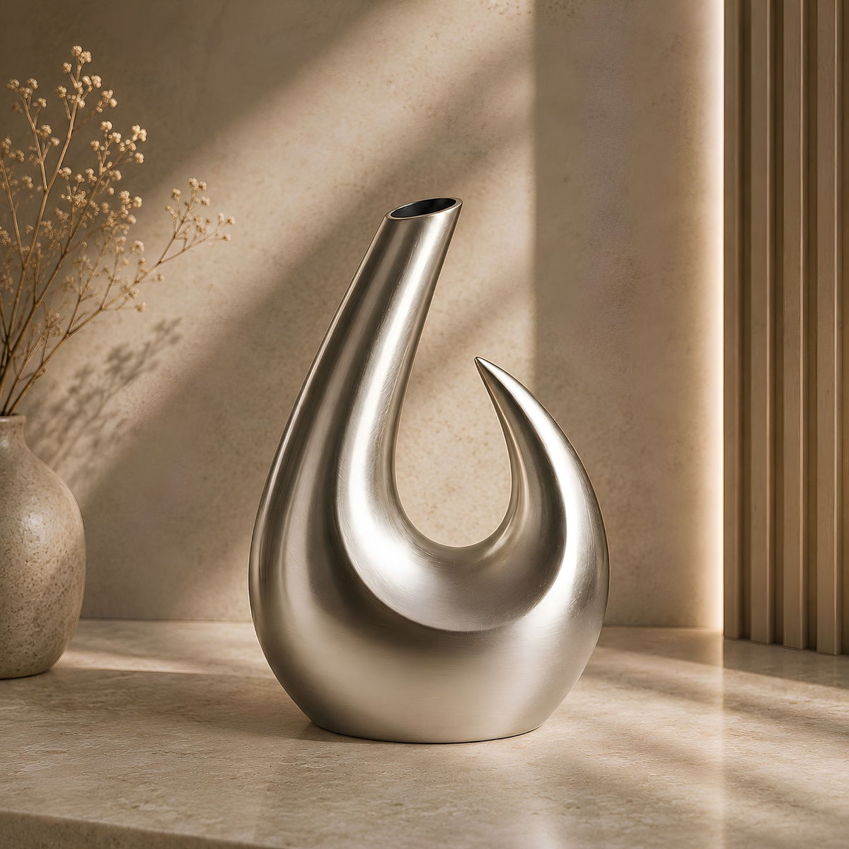 ABSTRACT SWIRL DECORATIVE VASE