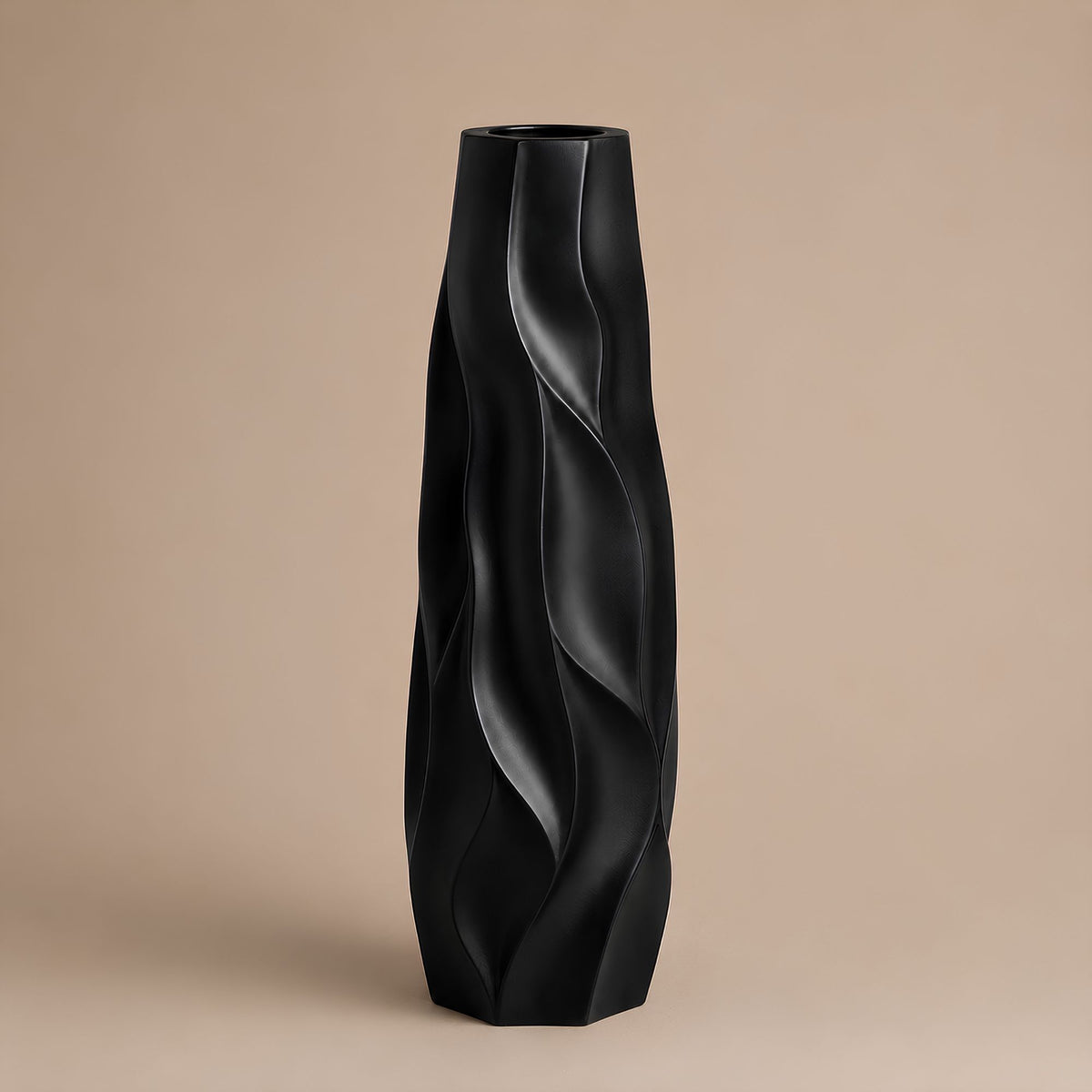 WAVE TEXTURED DECORATIVE VASE