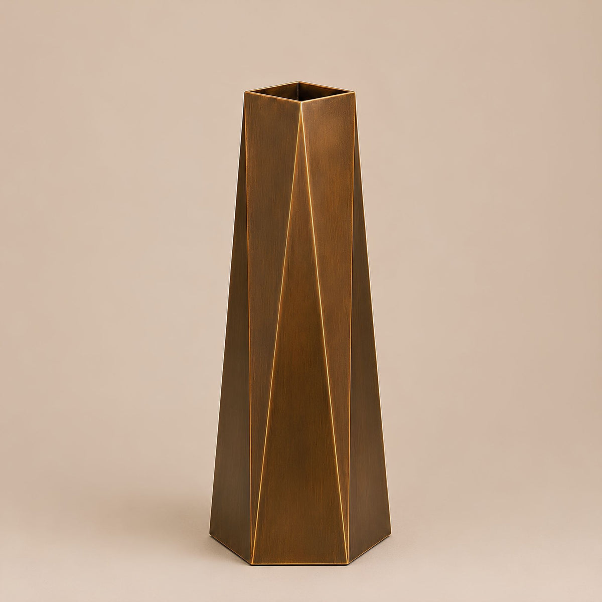 TALL GEOMETRIC DECORATIVE VASE