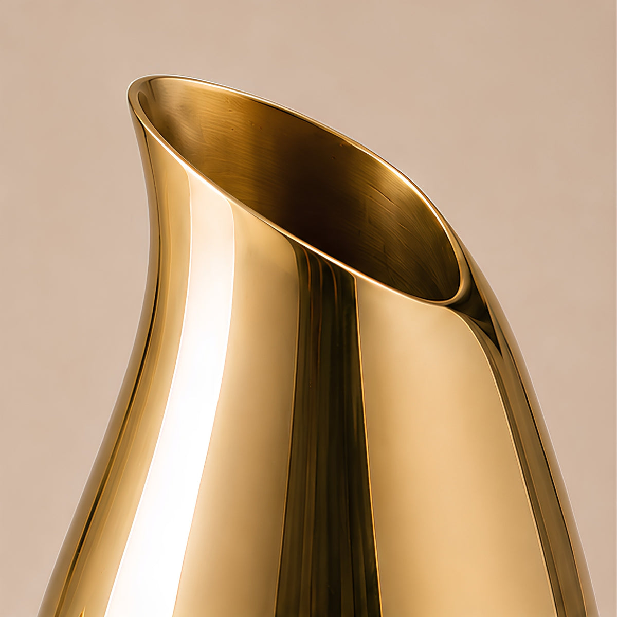 CURVED NECK METALLIC DECORATIVE VASE SET