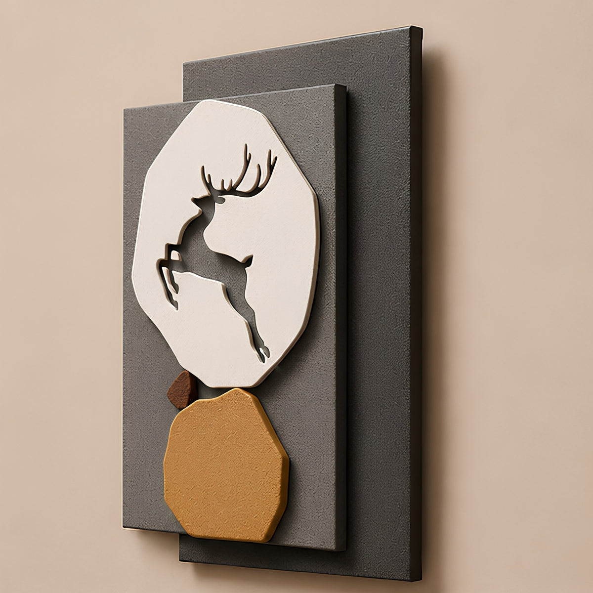 DEER GEOMETRIC WALL DECOR