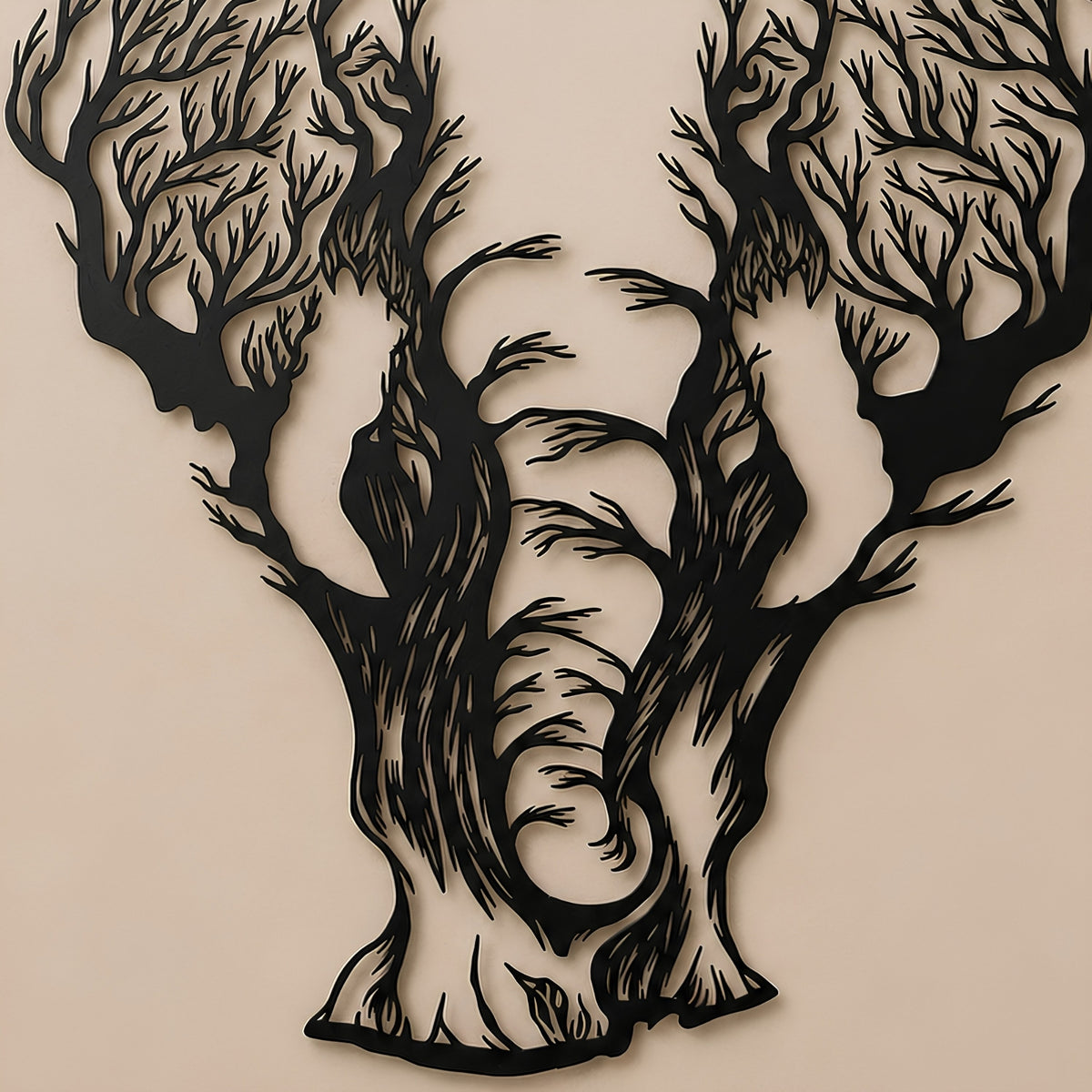 ELEPHANT & BIRDS WALL DECOR
