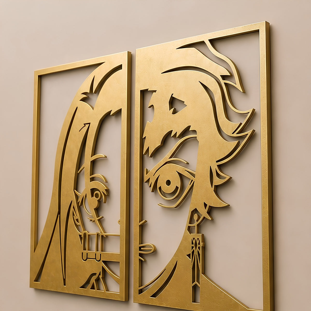 DEMON SLAYER FACE WALL ART SET