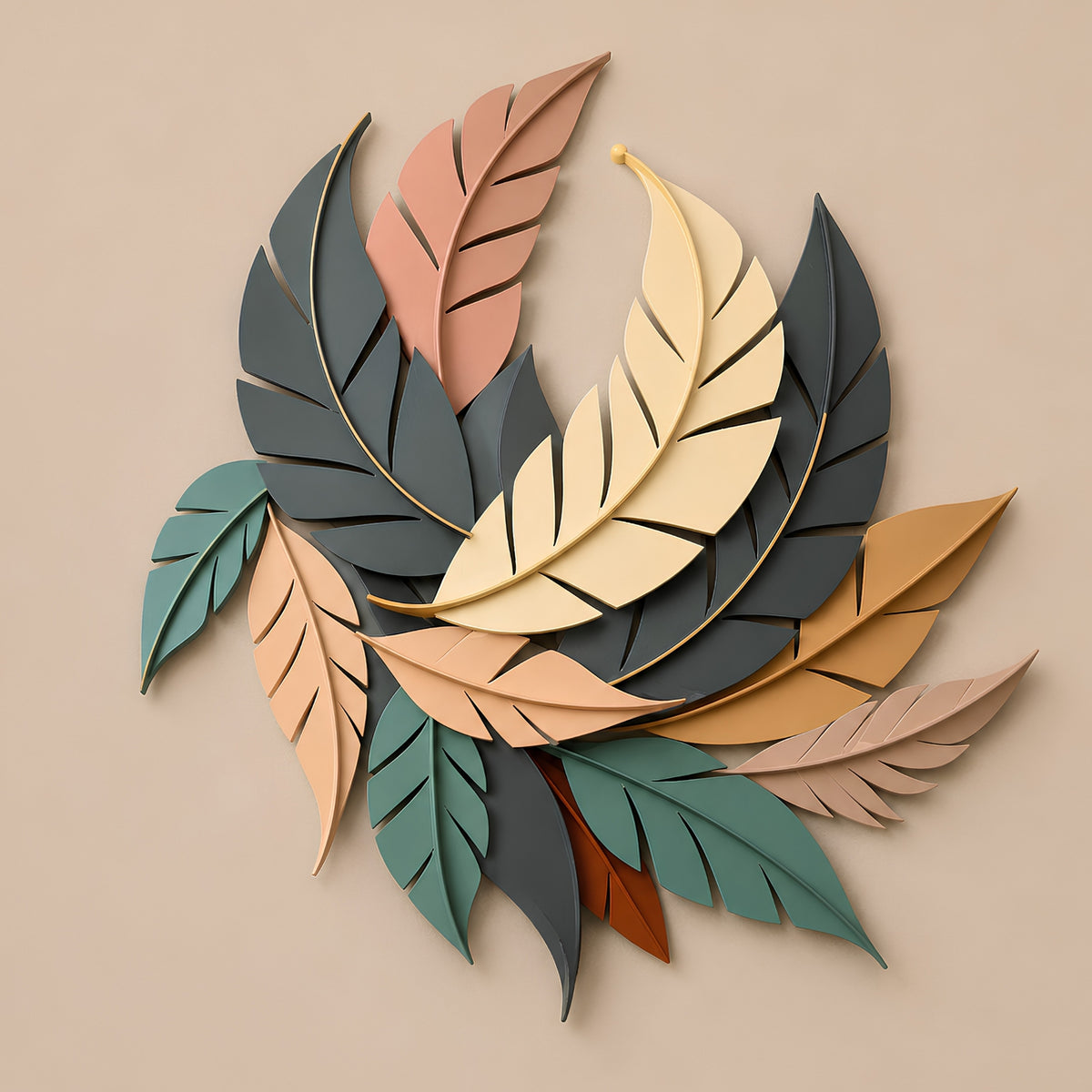BOTANICAL LEAF WALL DECOR