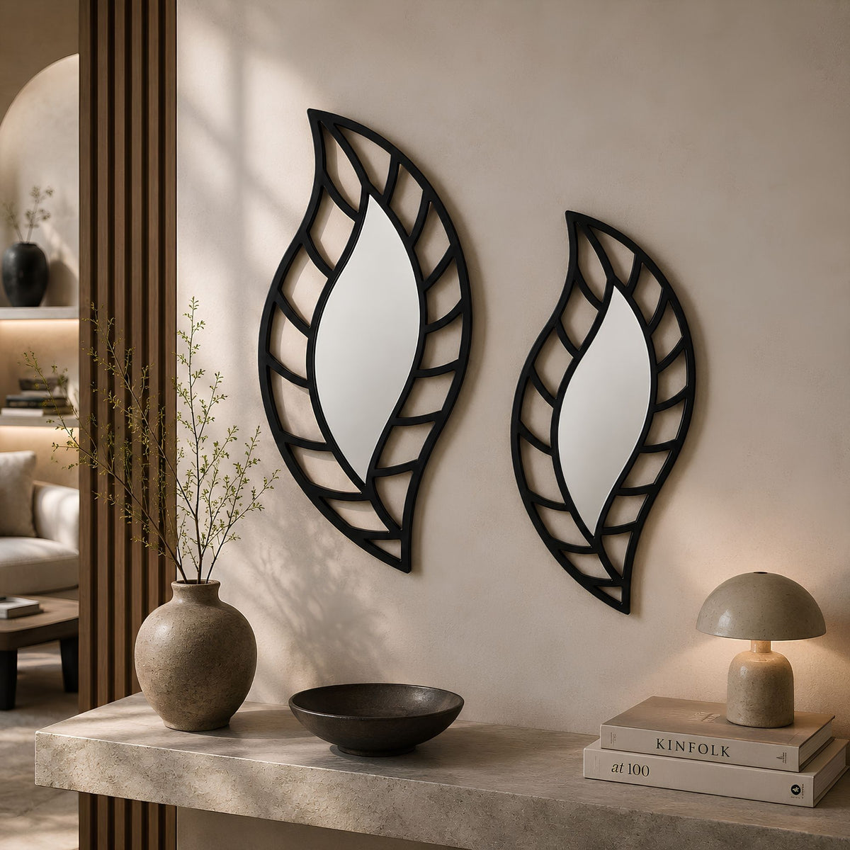 LEAF FRAME WALL MIRROR SET