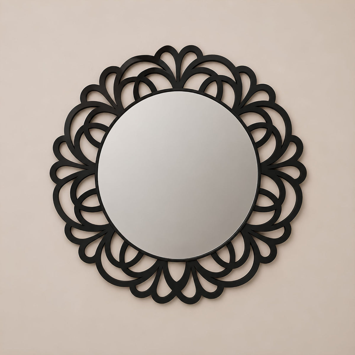 ORNATE PETAL FRAME WALL MIRROR