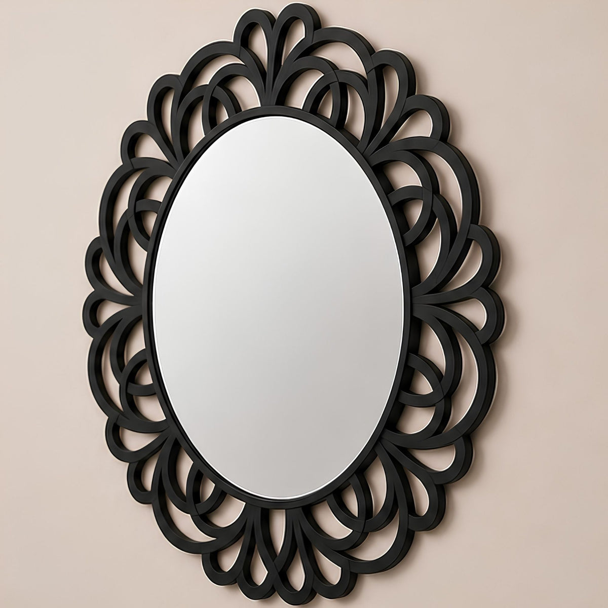 ORNATE PETAL FRAME WALL MIRROR