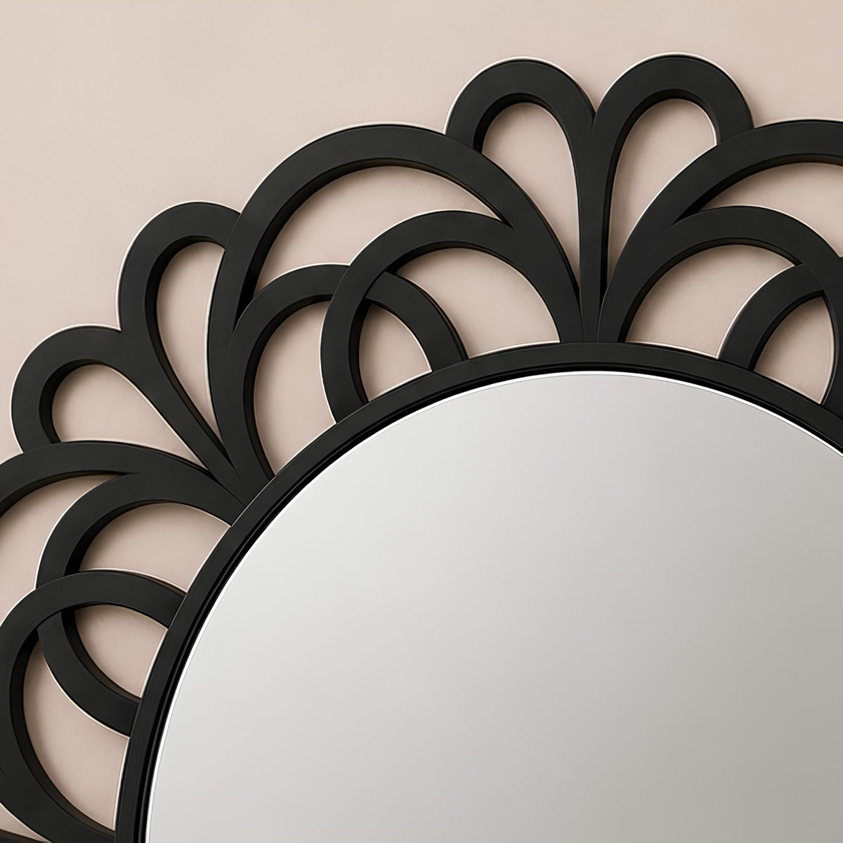 ORNATE PETAL FRAME WALL MIRROR