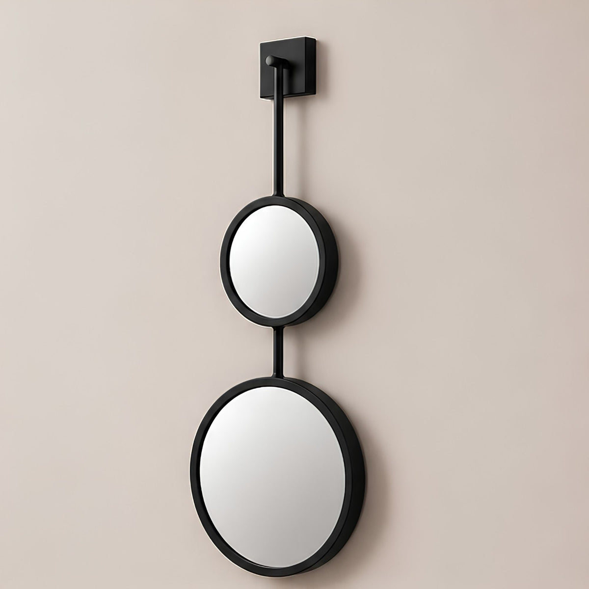 DOUBLE CIRCLE HANGING WALL MIRROR