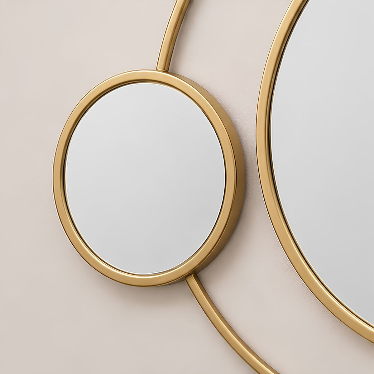 DOUBLE CIRCLE ACCENT WALL MIRROR