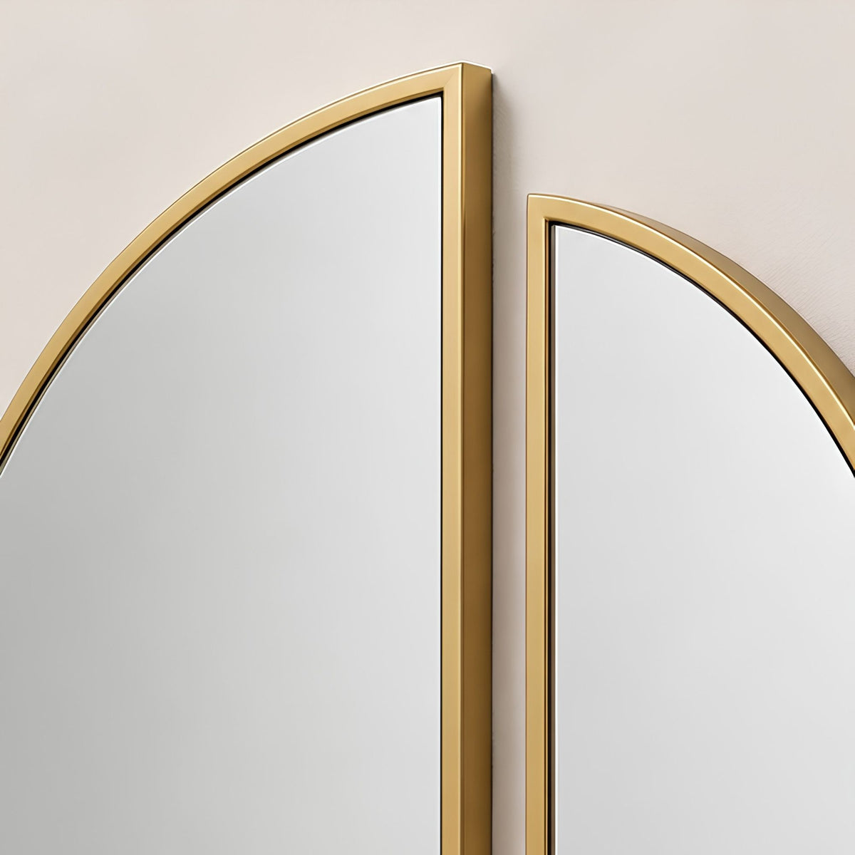HALF MOON SPLIT WALL MIRROR